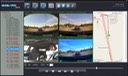 SD4D GUI Quad Screen Map Route view child safety security surveillance system for pupil transportation on school buses