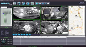 SD8C 3G version night vision cameras for buses CMS GUI Transit bus Live View Video Streaming 3G cellular live GPS tracking 8 camera surveillance