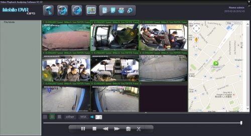 SD8C 3G Live View City Metro Transit Bus with live GPS tracking, geo-fencing, live driver talk low resolution streaming video screenshot 2